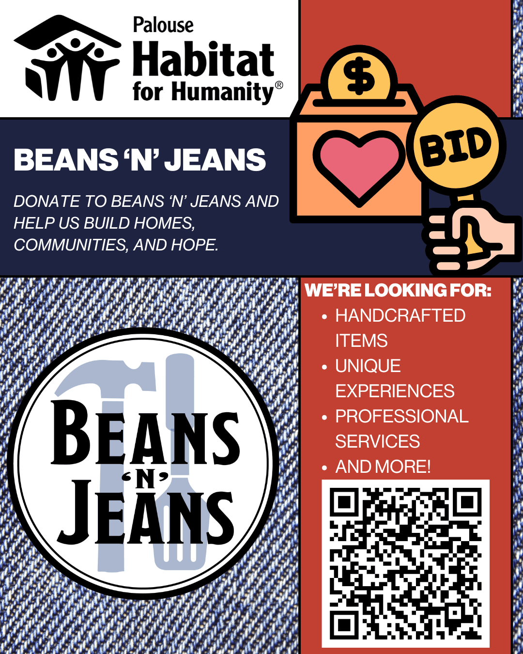 Donate to Beans ‘n’ Jeans