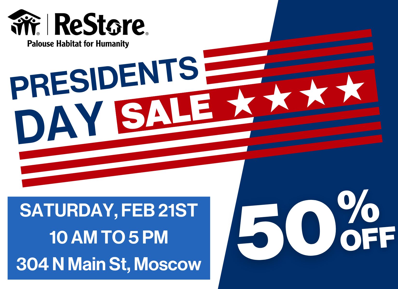 ReStore Presidents Day Sale