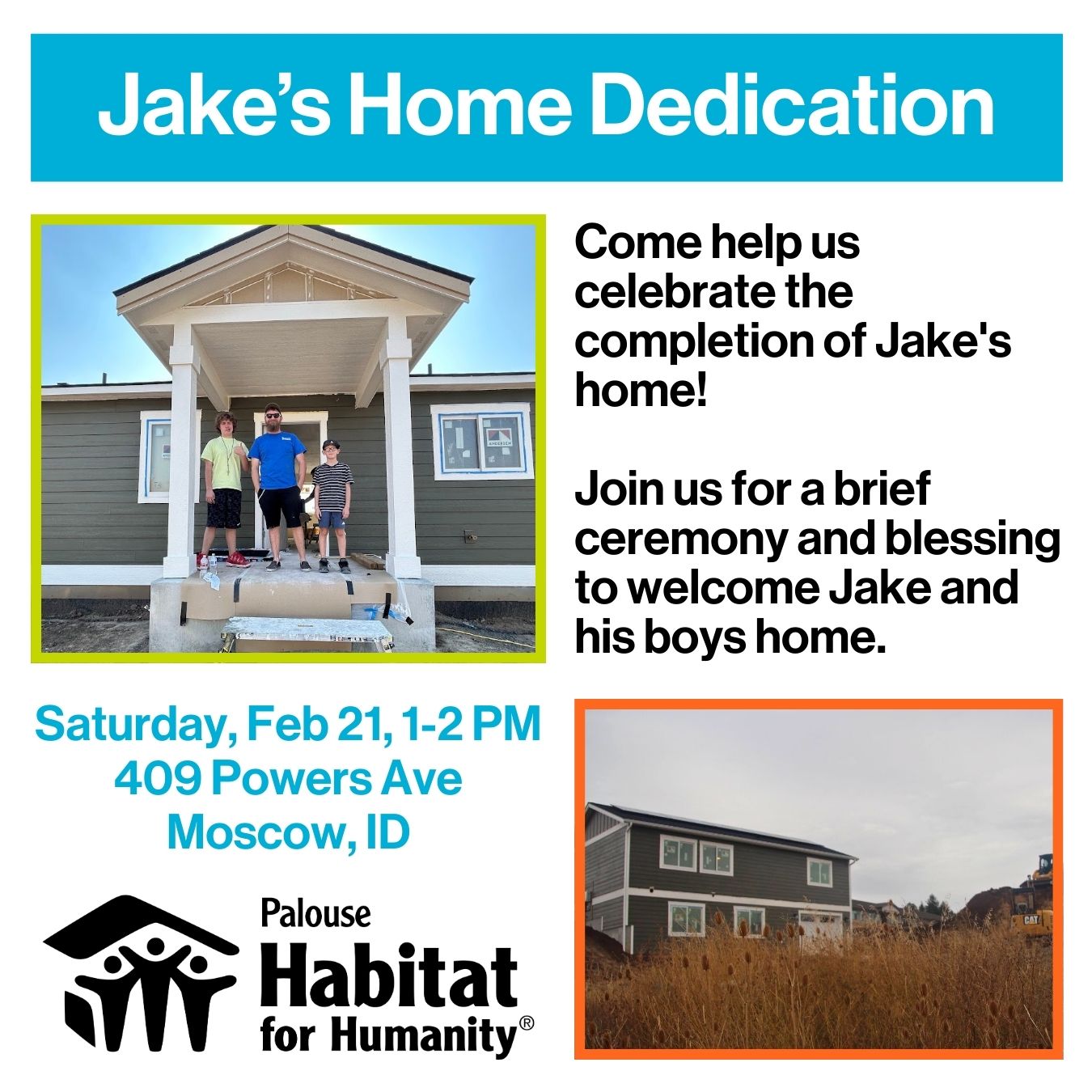 Jake’s Home Dedication